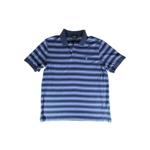 Brooks Brothers Shirt Adult XXL Navy Blue Striped Supima Polo Pullover Mens